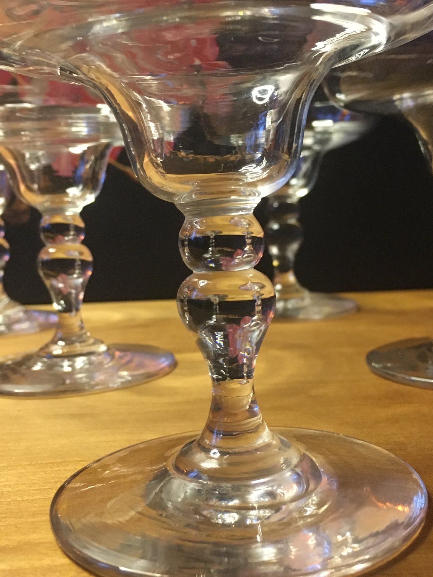 Vintage champagne coupes from France, 60s French barware set of six, French gift